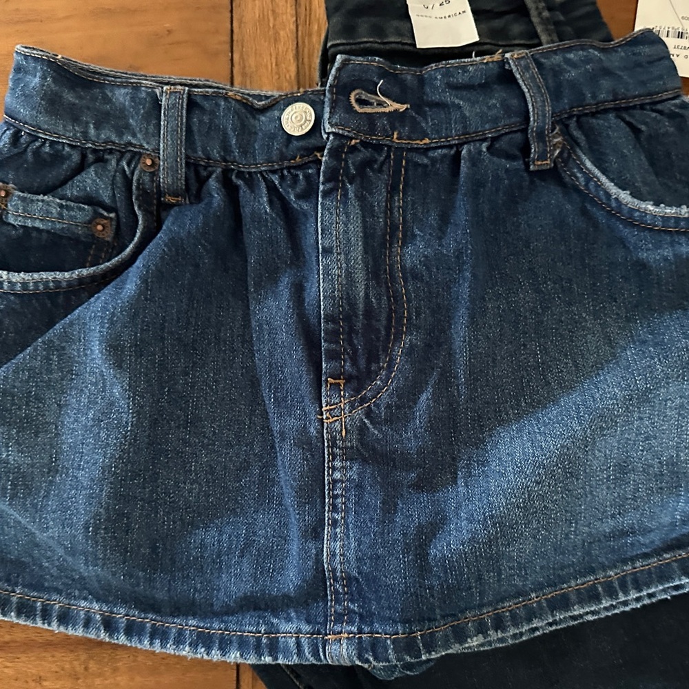 We The Free Blue Denim Mini Skirt - Picture 2 of 5